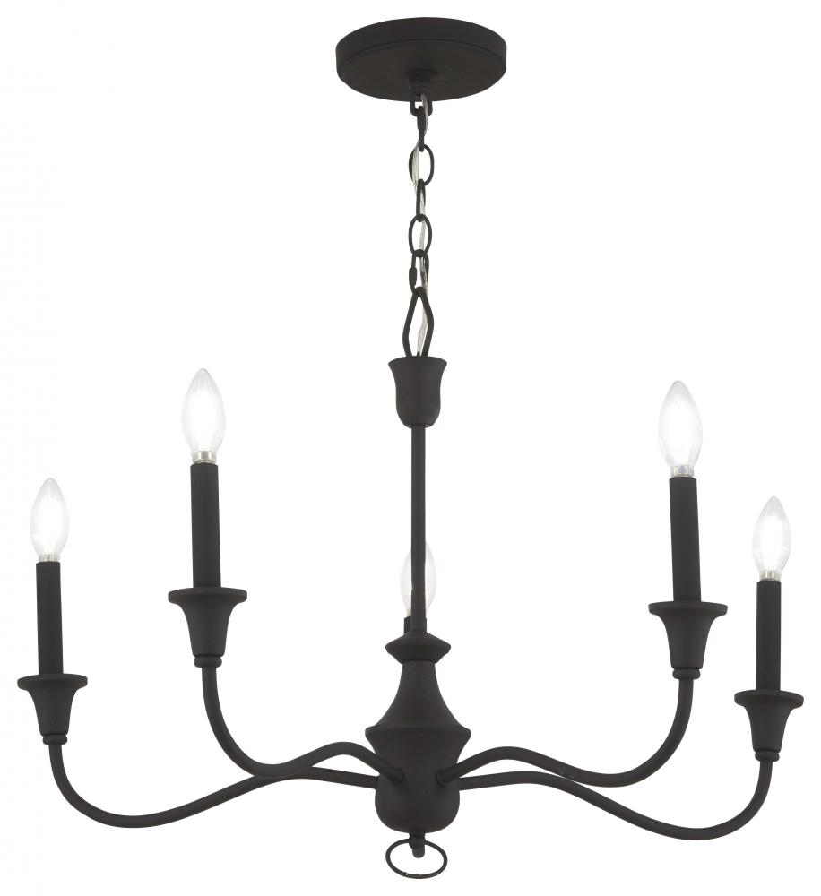 Halifax County - 5 Light, Chandelier Fixture in Metal