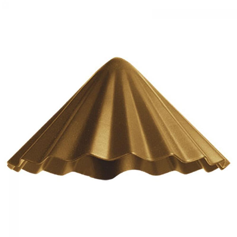 MODEL 20 ALUMINUM PATH LIGHT CAP, ANTIQUE BRASS