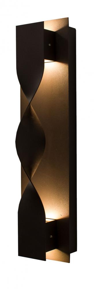 CREST WALL SCONE COVER, CRUSH TYPE, BRONZE