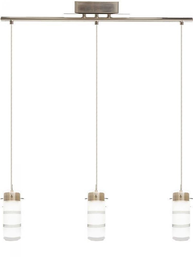 TRIPLE PENDANT LINEAR INTEGRATED LED WITH FROSTED ETCHED GLASS SHADES 36W 2430LM
