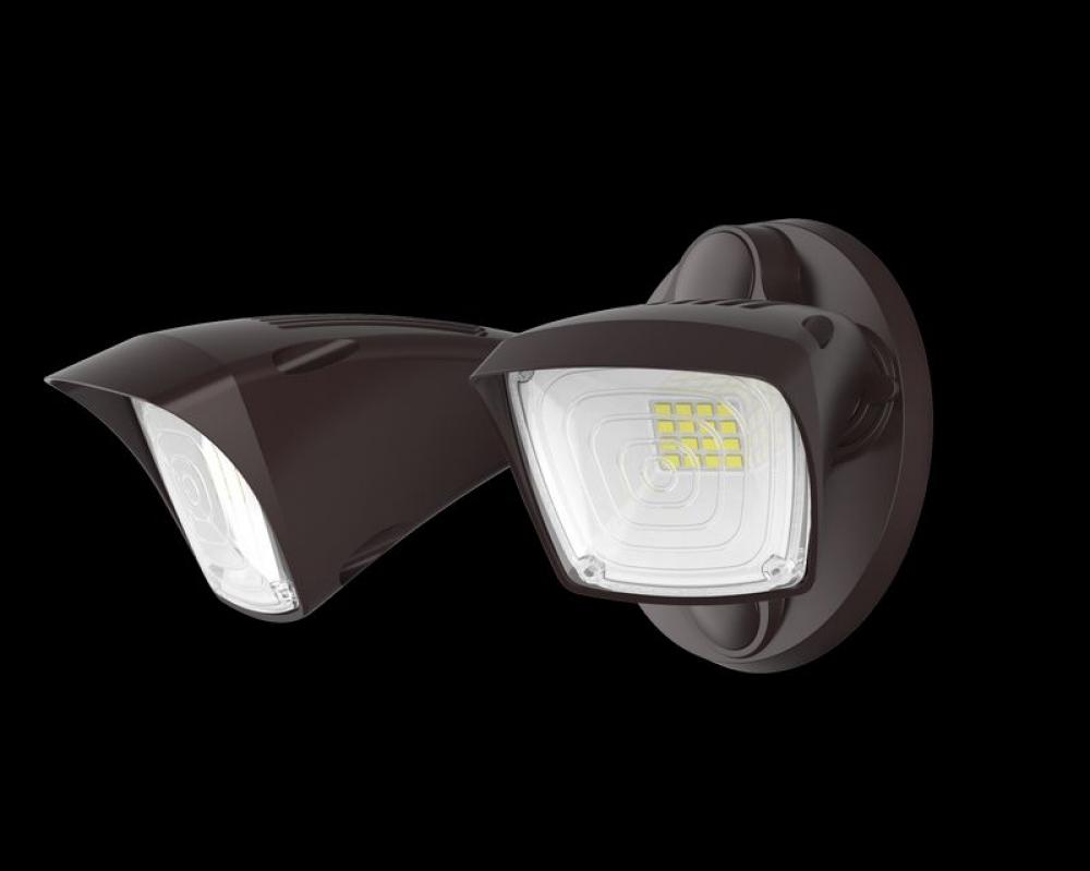 2 x 10W LAMPS, 1300LM, 3000K WW, BRONZE HOUSING, W/ 100º BEAM