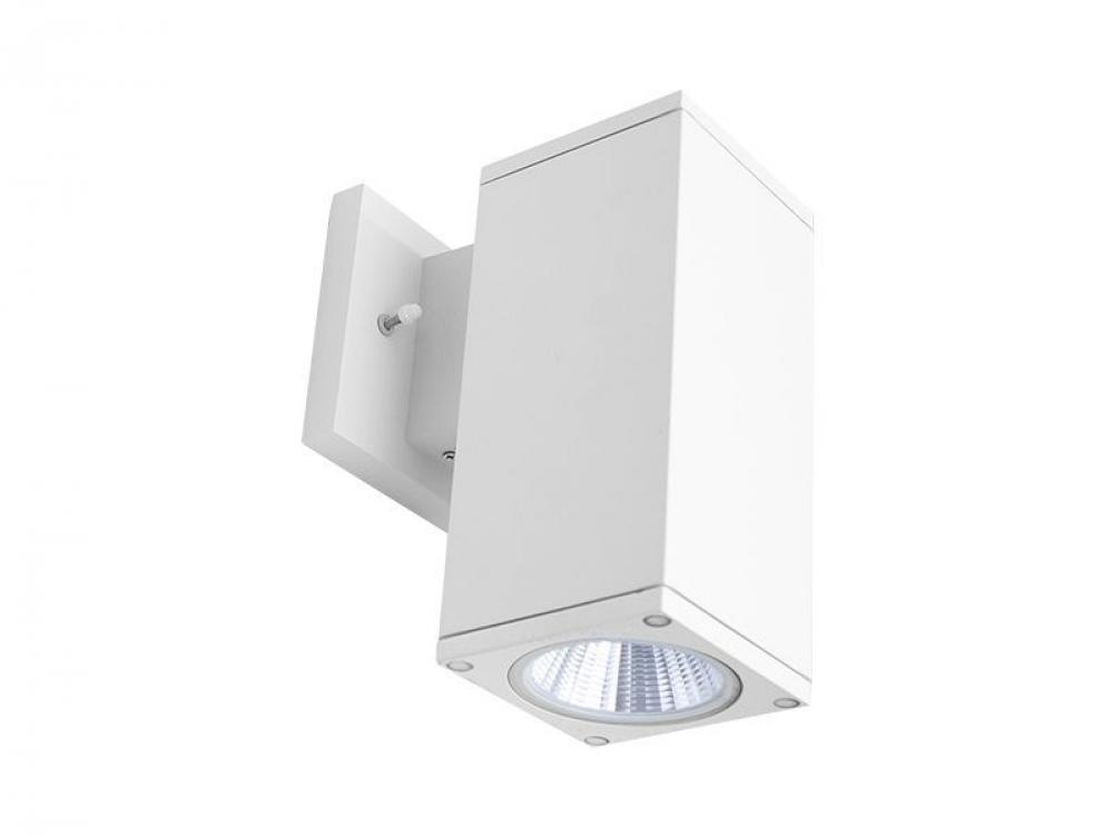 4in SQ WALL CYL. DOWN LIGHT 12W 30K/40K/50K DIM. - WHITE