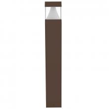 Westgate MFG C3 BOL-42-S-C-C-MCTP-BR - BOLLARD 42in SQUARE FLAT TOP LOUVER CLEAR LENS ADJ. 12-22W 30/40/50K, BRONZ