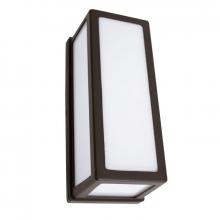 Westgate MFG C3 LRS-P1-MCT-BR - 10in 15W IP65 WALL SCONCE DIE-CAST, PC LENS, 30/40/50K TRIAC DIM