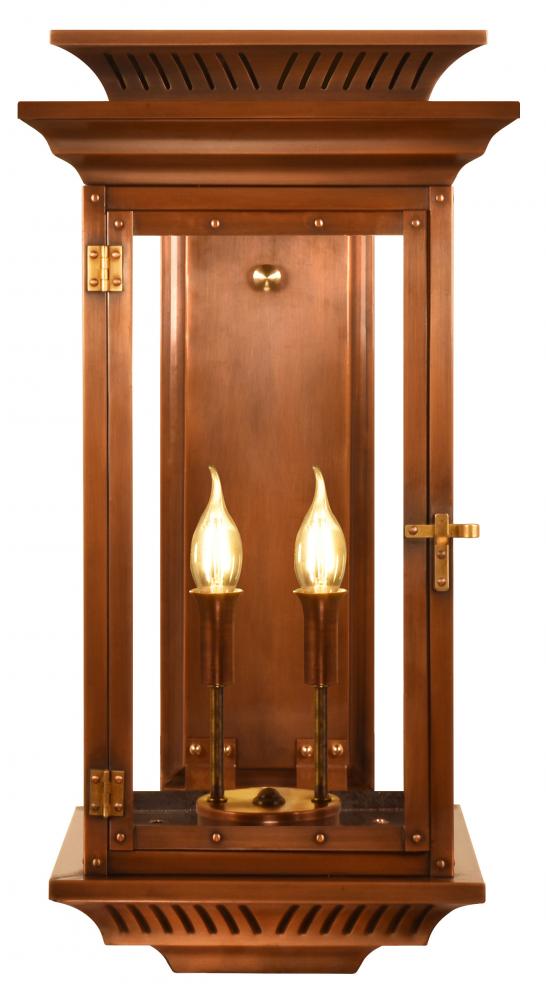 The CopperSmith Biltmore Collection Approach 32" Tall Copper Electric Wall Mount Outdoor LT Lant