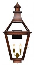 The Coppersmith CR22E - The CopperSmith Creole 25" Tall Copper Electric Wall Mount Outdoor Light Lantern Sconce