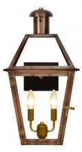 The Coppersmith GT20E - The CopperSmith Georgetown 21" Tall Copper Electric Wall Mount Outdoor Light Lantern Sconce