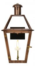 The Coppersmith GT20G - The CopperSmith Georgetown 21" Tall Copper Gas Wall Mount Outdoor Light Lantern Sconce