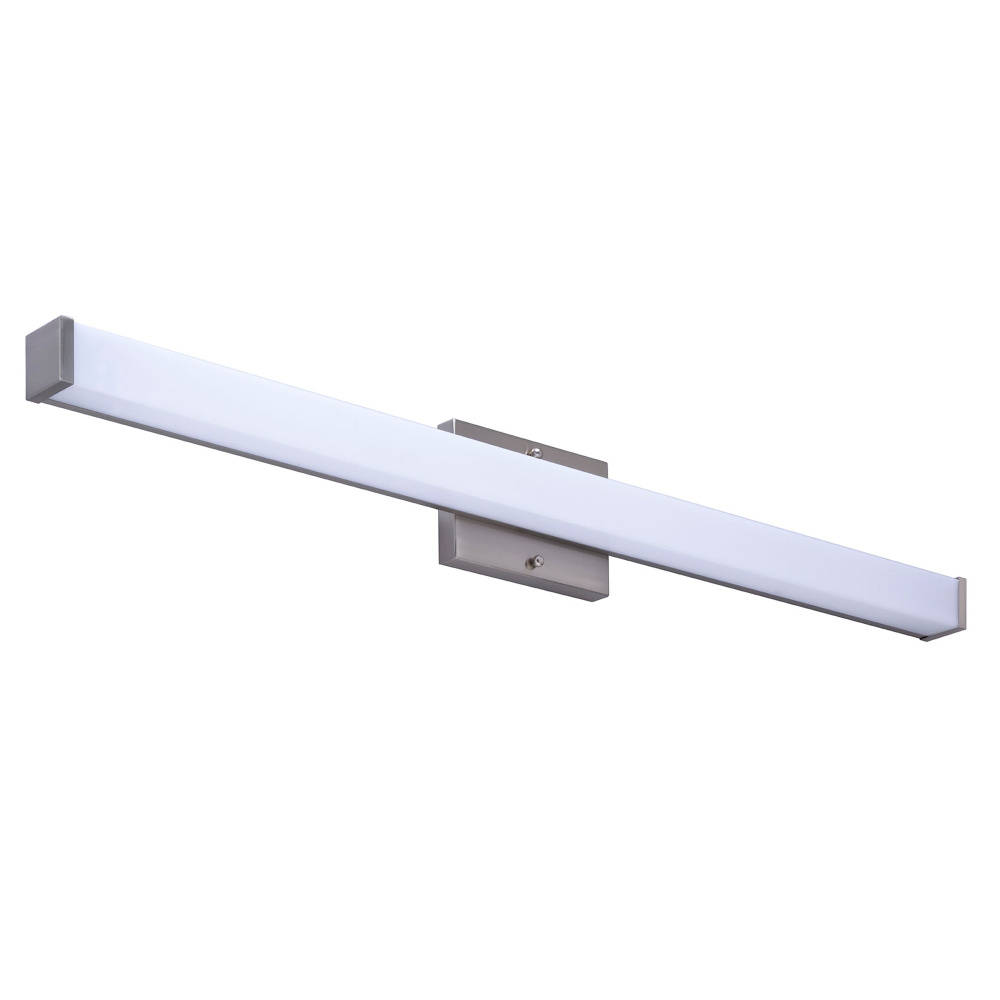 Lanning 36" LED Square Linear Vanity Light, Brushed Nickel