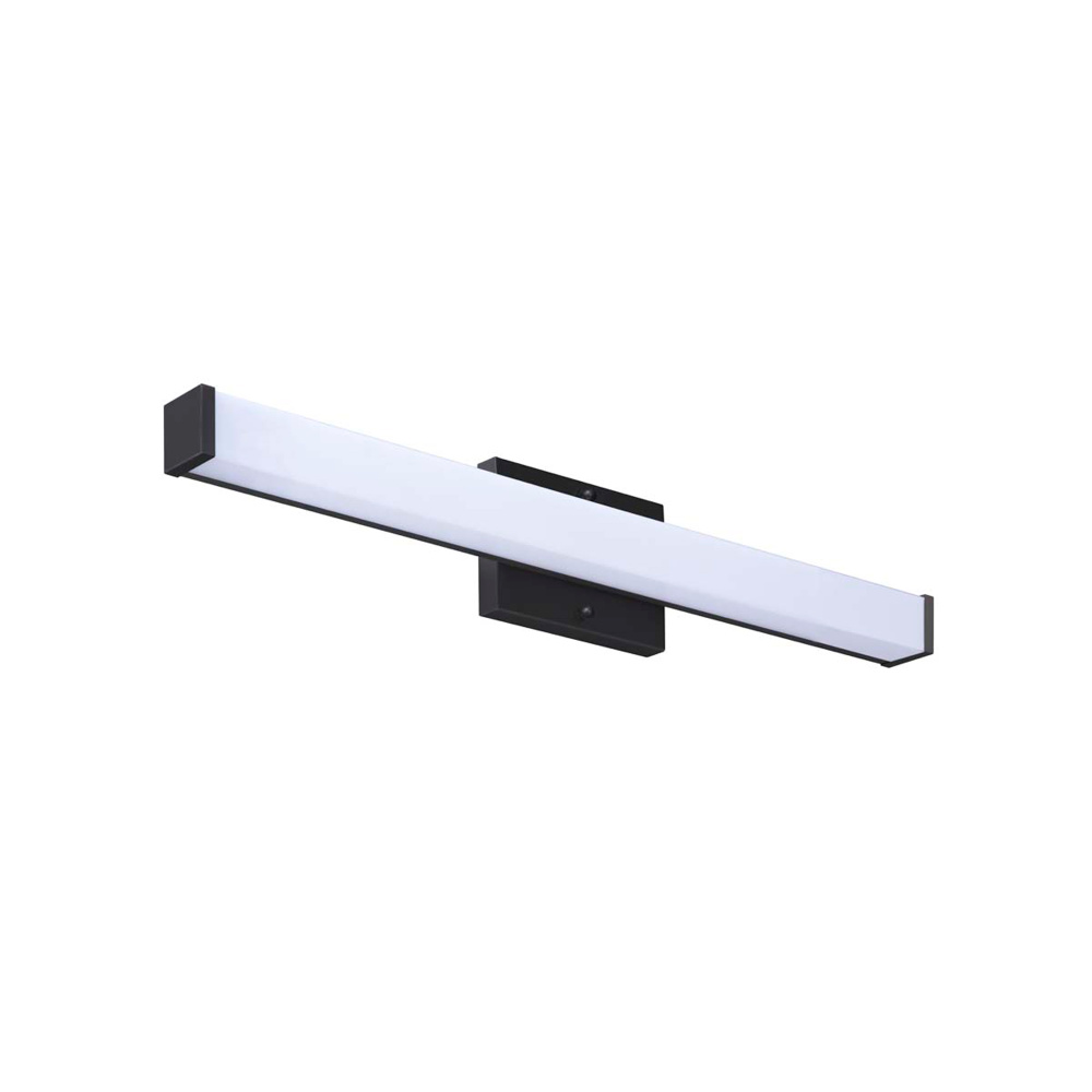 Lanning 24" LED Square Linear Vanity Light, Matte Black