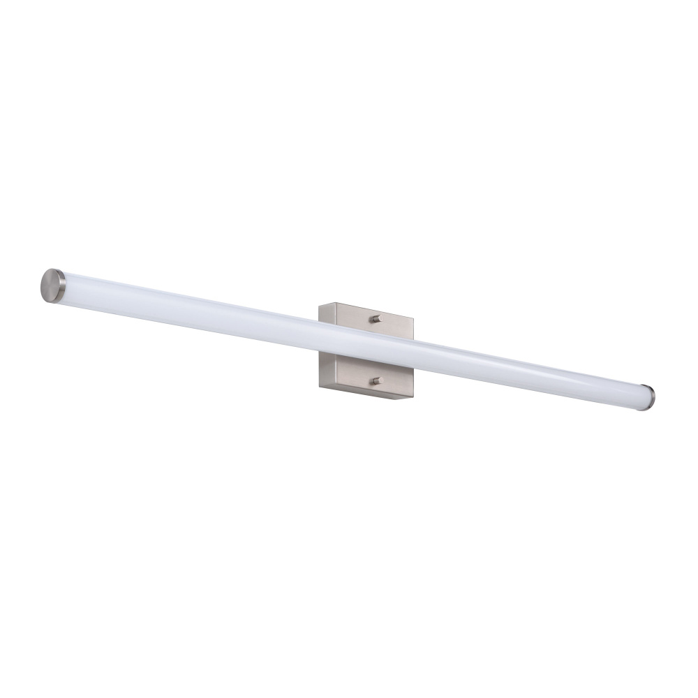 Savannah 48" LED Round Linear Vanity Light, Brushed Nickel