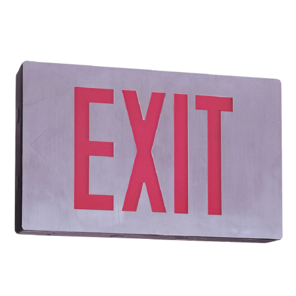 Edwin 13" Red LED Single Face Die-Cast Exit Light