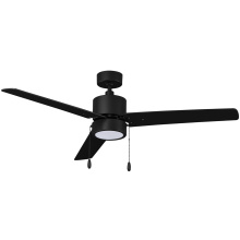 RP Lighting Plus Fans 1046LED-1MBK-MBK - Aldea III 52" 3 Blade Indoor Ceiling Fan