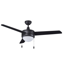 RP Lighting Plus Fans 1079MBK-MBK-E26-L - Contempo 50" 3 Blade Indoor Ceiling Fan