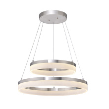 RP Lighting Plus Fans 4602BN - Abigail Chandelier Double Edge-Lit LED Round Ribbon Light