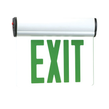 RP Lighting Plus Fans RXL17GW-SD - Burton 13" Green LED Single Face Self-Diagnostic Edge-Lit Exit Sign with White Housing