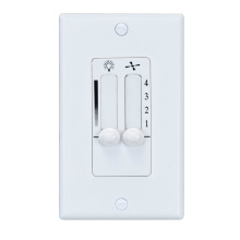 RP Lighting Plus Fans WC-8 - 4-Speed Dual Slide Wall Control with Full Range Light Dimming