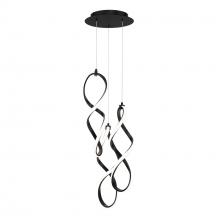 WAC US PD-47803R-BK - Interlace Chandelier Light