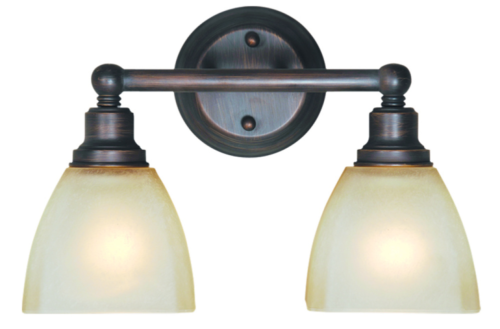 Bradley 2 Light Vanity in Bronze