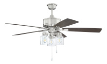 Craftmade KTE52BNK5 - Kate 52" 5-Blade Ceiling Fan in Brushed Polished Nickel w/ Driftwood/Grey Walnut Blades