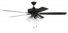 Craftmade S104ESP5-60ESPWLN - Super Pro 104 60" 5-Blade Ceiling Fan in Espresso w/ Espresso/Walnut Blades; Integrated Light Ki