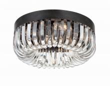 Crystorama ALI-B2005-CZ - Alister 5 Light Charcoal Bronze Flush Mount