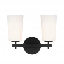 Crystorama COL-102-BK - Colton 2 Light Black Sconce