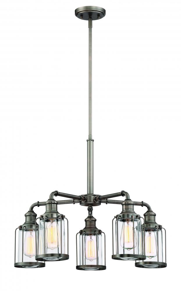 Anson 25" 5-Light Chandelier