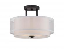 Designers Fountain 86111-BBR - Fusion Semi-Flush