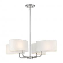 Designers Fountain D253M-4CH-PN - Midtown 30" 4-Light Chandelier