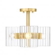 Designers Fountain D284C-SF-BG - Aries 15" 3-Light Semi-Flush