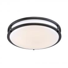 Designers Fountain EV1416C3C-34 - 16 in. Bronze Integrated Selectable LED CCT Round Flush Mount Light