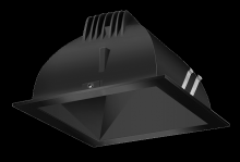 RAB Lighting NDLED4SD-WYN-B-B - RECESSED DOWNLIGHTS 12 LUMENS NDLED4SD 4 INCH SQUARE UNIVERSAL DIMMING WALL WASHER BEAM SPREAD 350