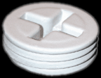 RAB Lighting R9W - OUTDOOR ACCESSORY 1/2 PLUG WHITE