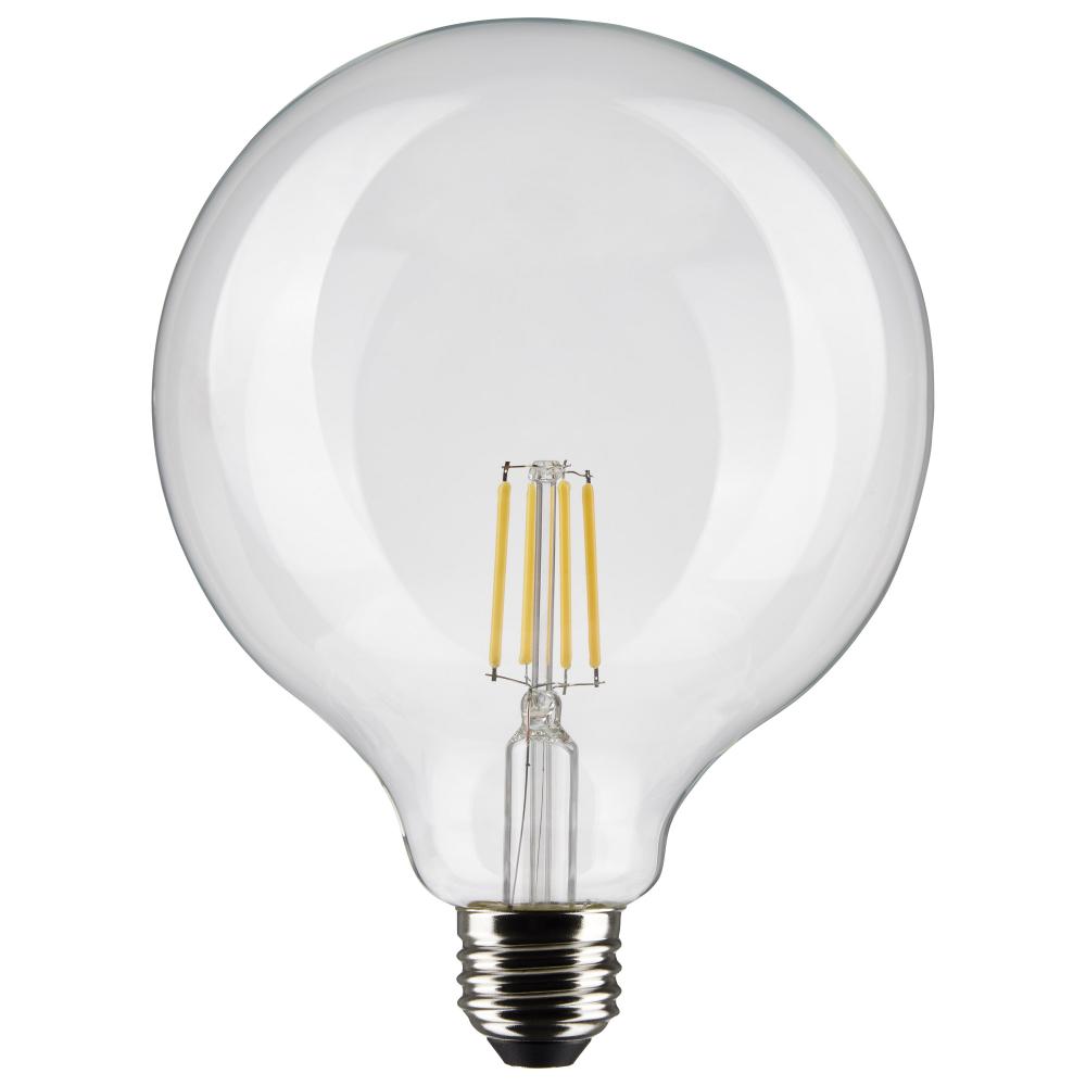 4 Watt G40 LED Filament; Clear; Medium base; 90 CRI; 2700K; 120 Volt