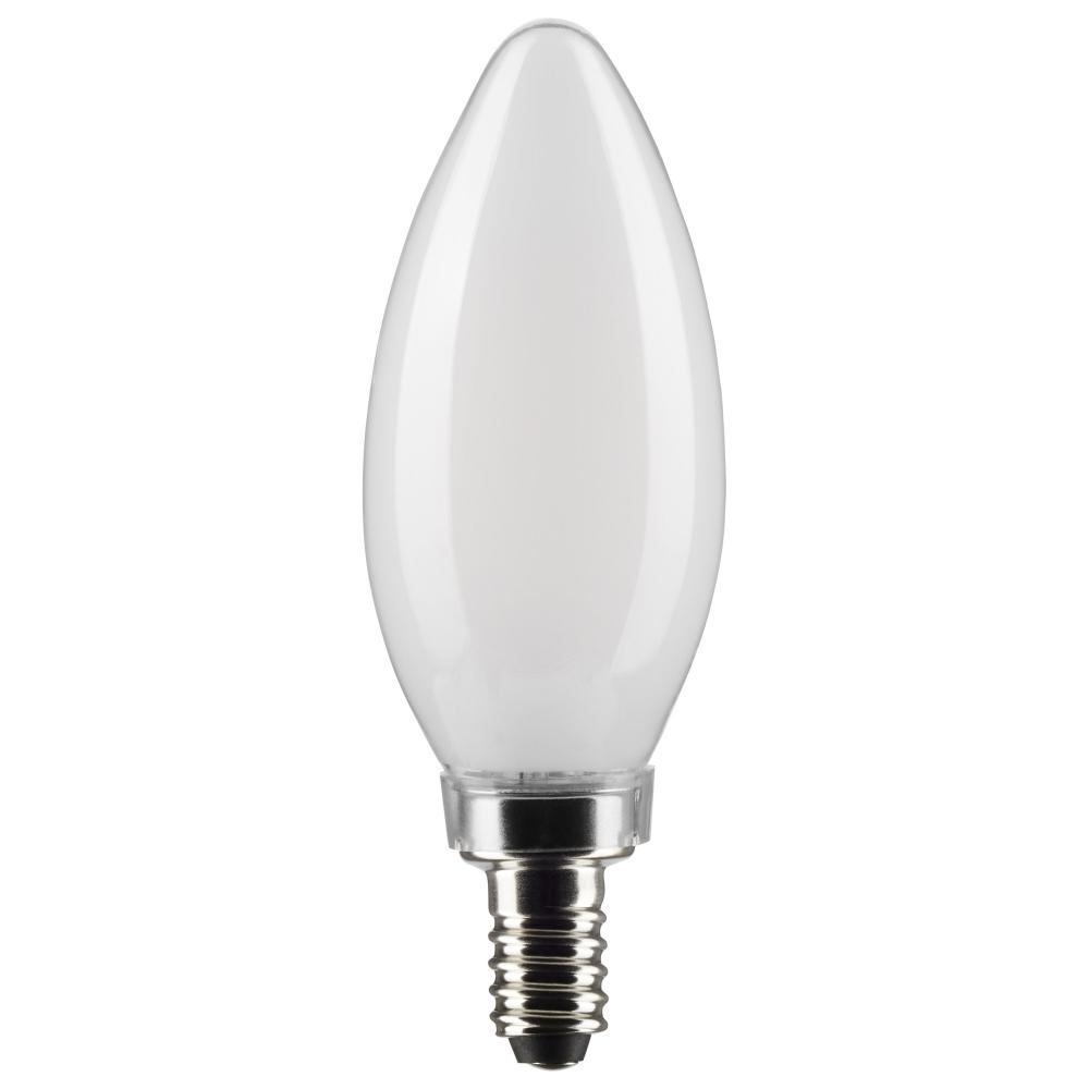 3 Watt B11 LED Filament; Frost; Candelabra base; 90 CRI; 2700K; 120 Volt
