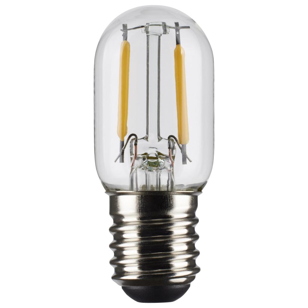 3 Watt T6.5 LED Filament; Clear; Intermediate Base; 200 Lumens; 2700K