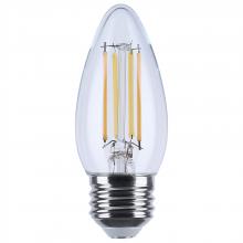 Satco Products Inc. S12159 - 4.5 Watt LED B11; 3000K-2000K Warm Dimming; Medium Base; Clear Finish