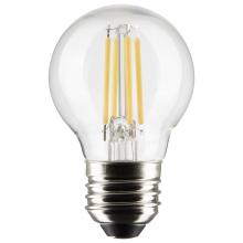 Satco Products Inc. S21222 - 5.5 Watt G16.5 LED Filament; Clear; Medium base; 90 CRI; 4000K; 120 Volt