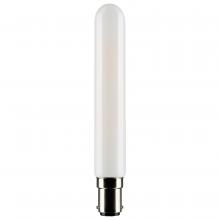 Satco Products Inc. S21377 - 4 Watt T6.5 LED Filament; Frosted; Double Contact Bayonet Base; 4000K; 360 Lumens; 120 Volt