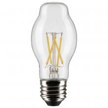 Satco Products Inc. S21854 - 5 Watt BT15 LED Filament; Clear; Medium Base; 2700K; 450 Lumens; 120 Volt; 2-Pack