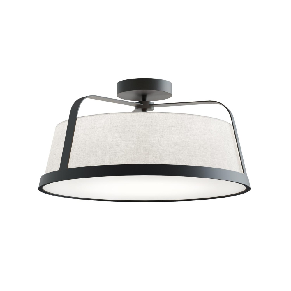 Lizzette 18'' Med Base Ceiling, 120V, BK