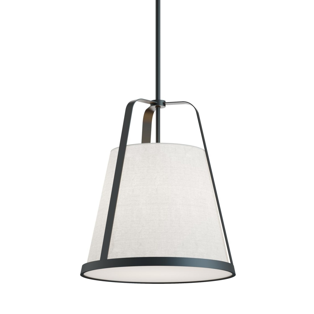 Lizzette 18'' Med Base Pendant, 120V, BK