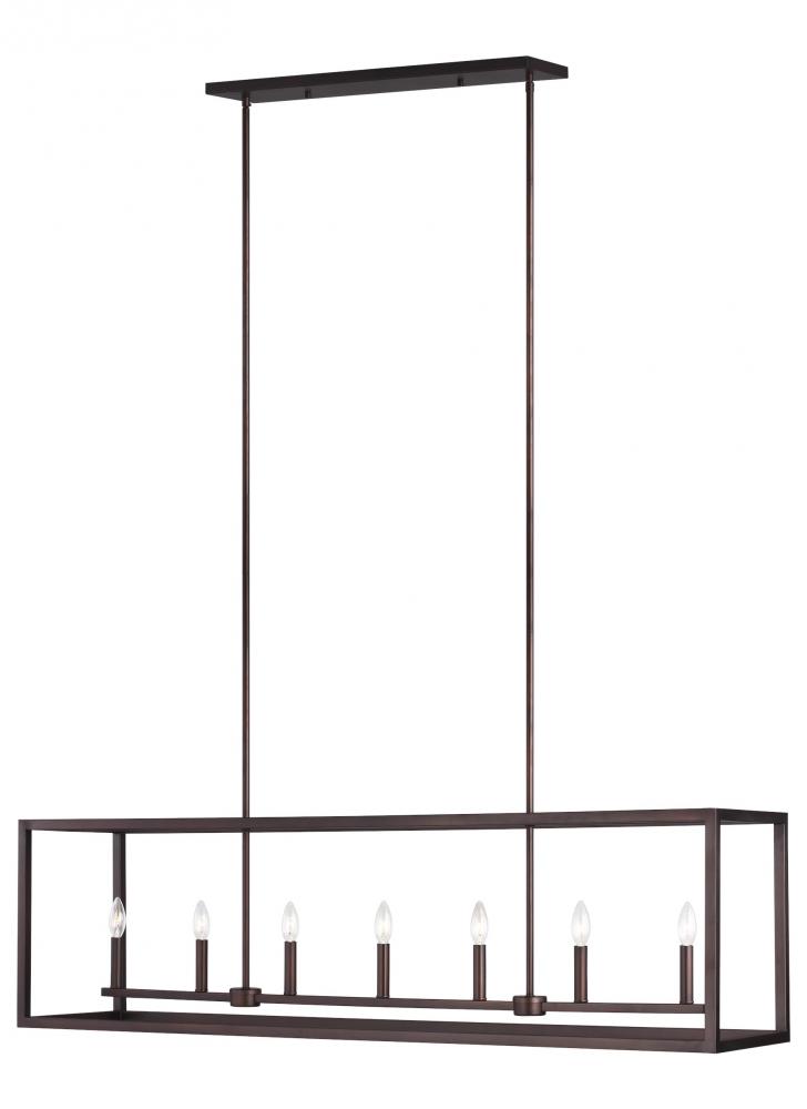 Moffet Street Long Seven Light Island Pendant