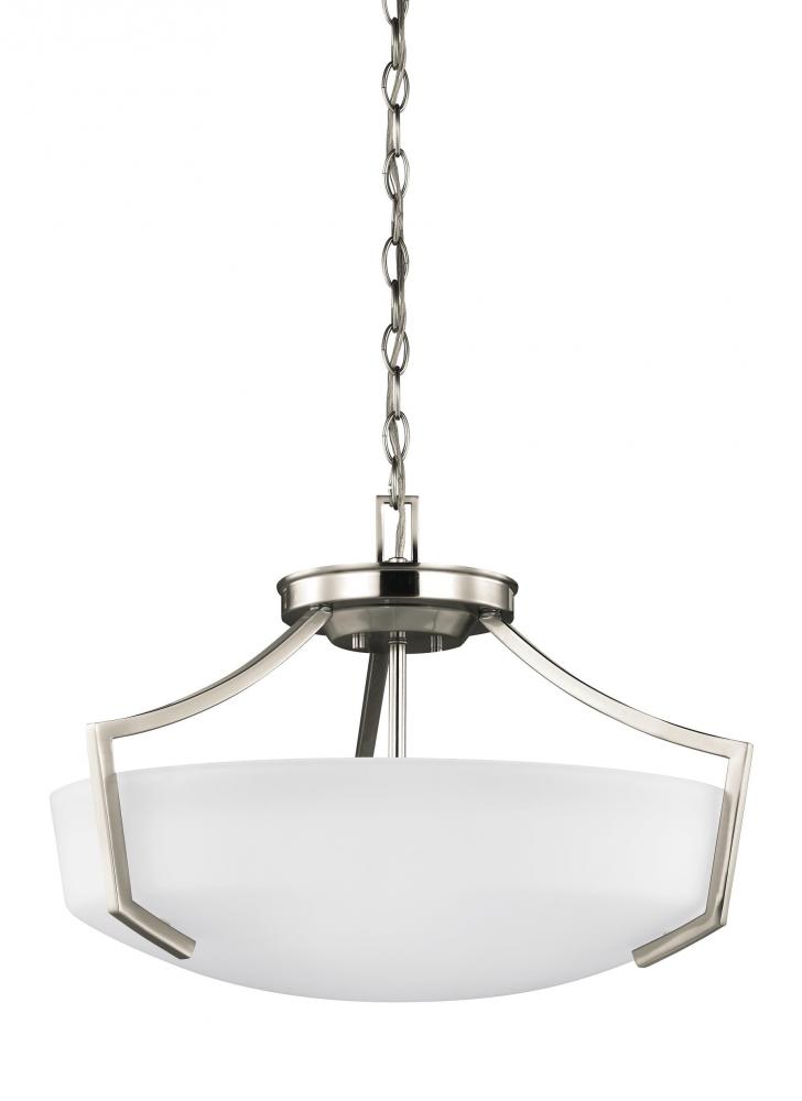 Hanford Three Light Ceiling Convertible Pendant