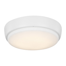 Generation Lighting MC264RZW - 7" LED Light Kit in Matte White with Frosted Acrylic Shade