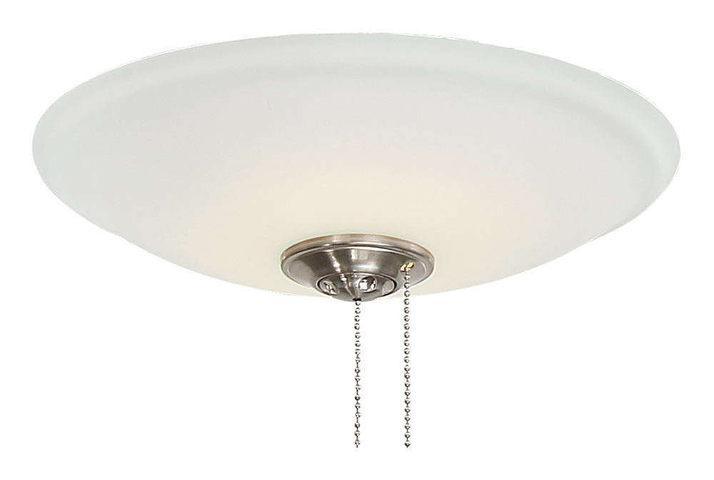 UNIVERSAL 12 1/4" LED ETCHED WHITE GLASS LIGHT KIT