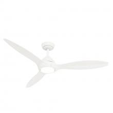 Casablanca Fan Company 52855 - Casablanca 56" Surea ENERGY STAR® Fresh White Damp Rated Ceiling Fan w/ LED Lt Kit & Handheld Re