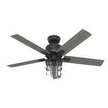 Hunter 52311 - Hunter 52 inch Techne Wi-Fi HunterExpress Matte Black Ceiling Fan with LED Lt Kit