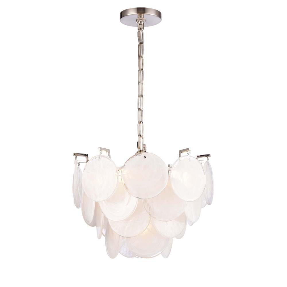 Jacobella Small Chandelier - Brushed Nickel